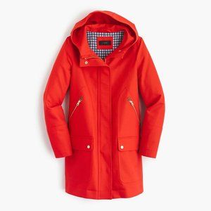 J. Crew Red Trench Coat